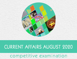 Current Affairs August 2020