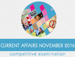 Current Affairs November 2016