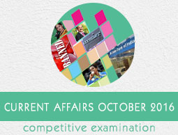 Current Affairs October 2016