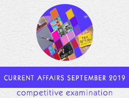 Current Affairs September 2019